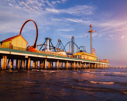 Galveston, TX skyline
